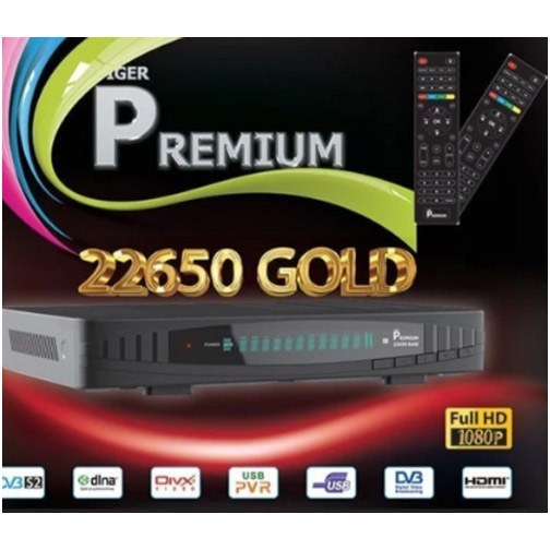 گیرنده دیجیتال پریمیوم 22650 گلد پنل نوشتاری | Premium HD 22650 Gold  تیونر قوی و کیفیت Full HD