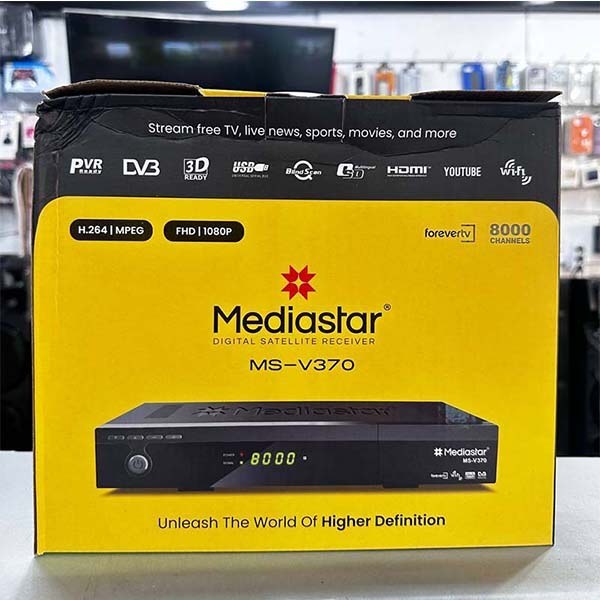 گیرنده فول اچ دی مدیا استار V370(دارای دانگل وای فای)